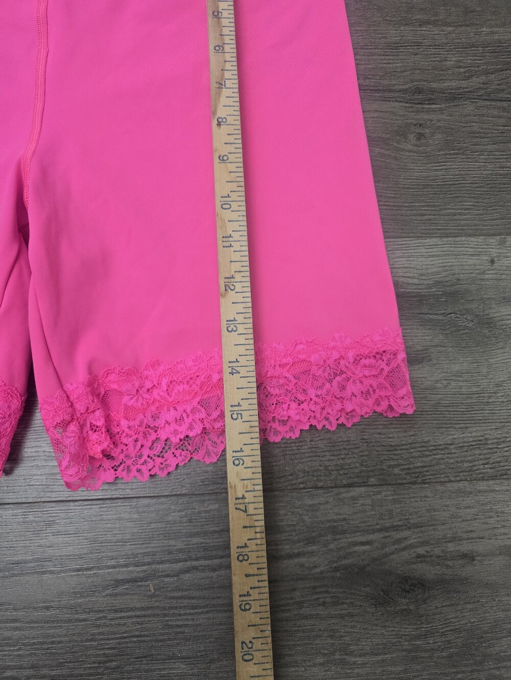 Savage X Fenty Lace Race High-Waist Bike Short Pink Palace Size XL - Picture 10 of 11